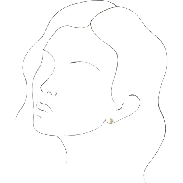 14K Yellow Starburst Earrings