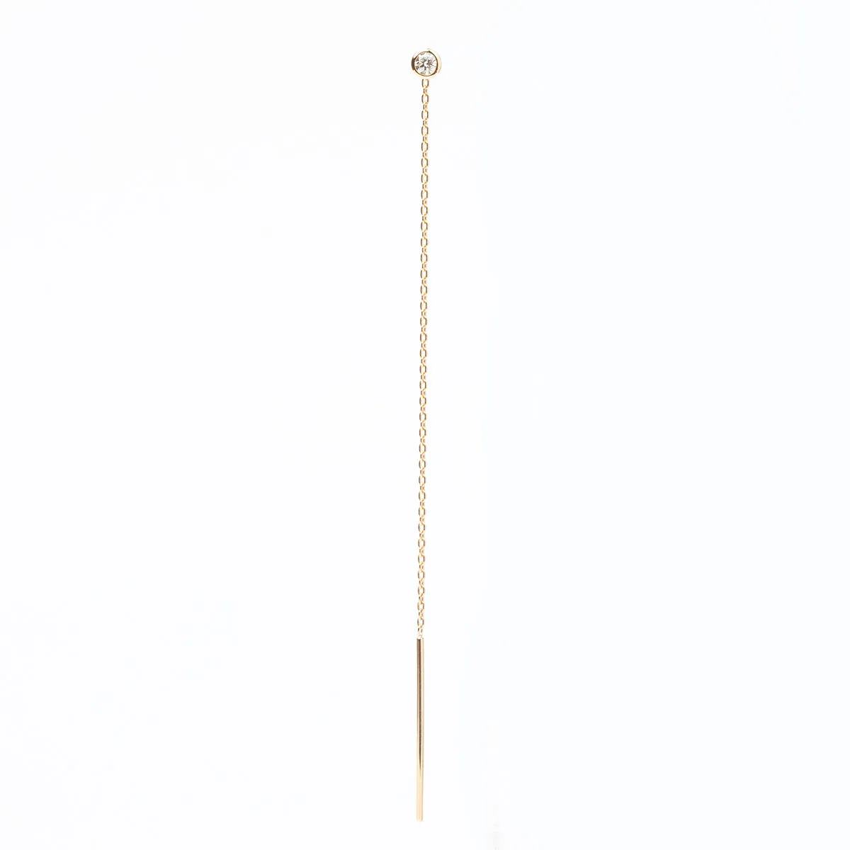 18k MANHATTAN Diamond Chain Earring Large size