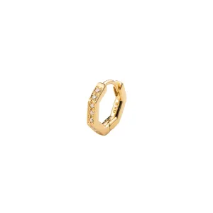 18K MANHATTAN Octagon Diamond Earring