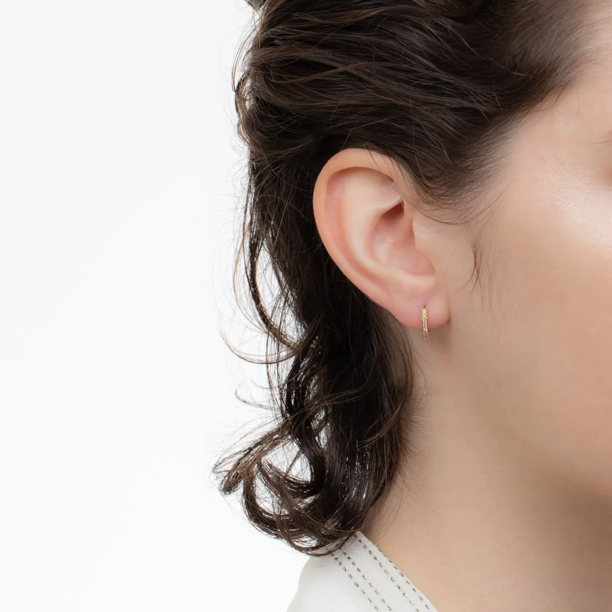 18K MANHATTAN Octagon Diamond Earring