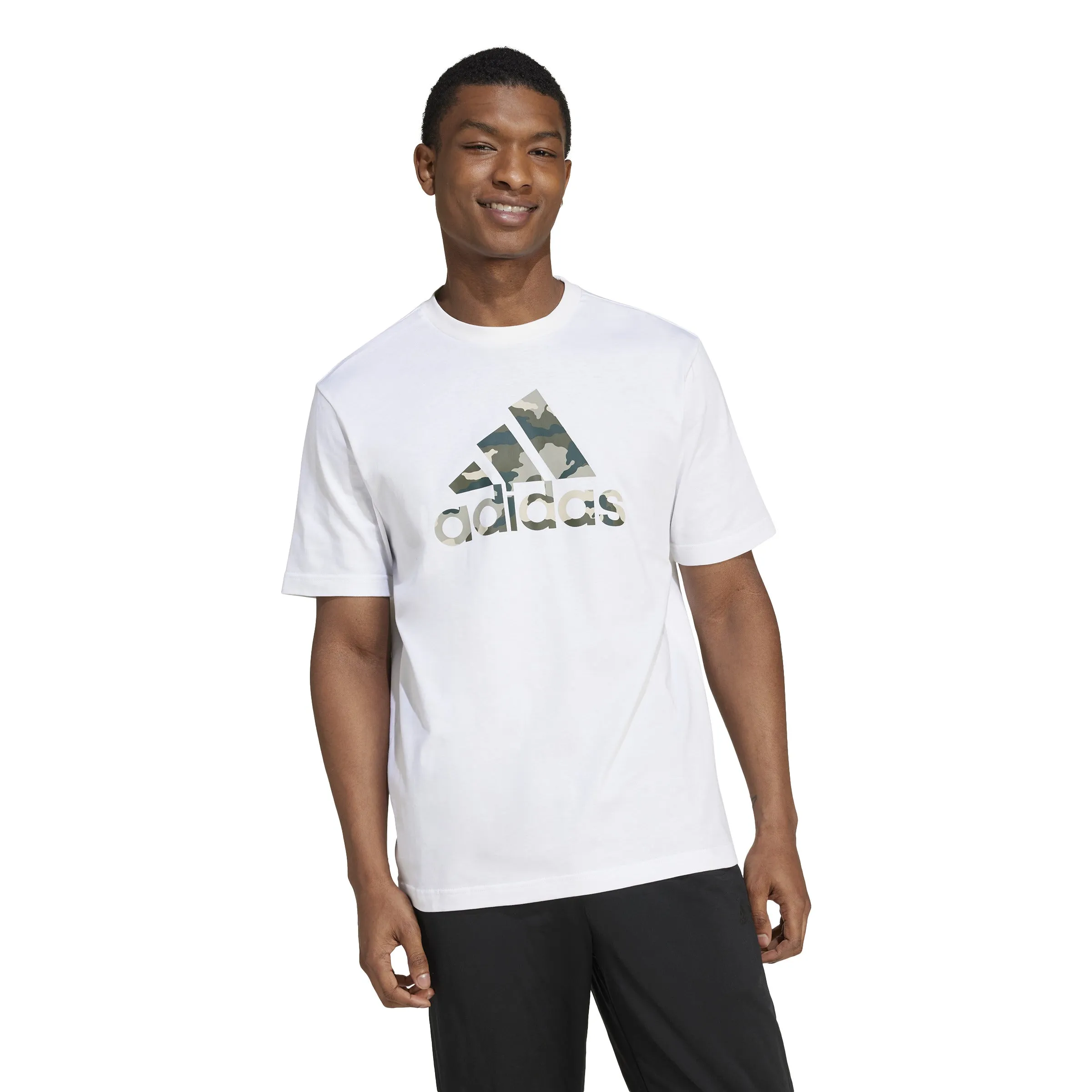 adidas Camo Badge of Sport Mens Tee