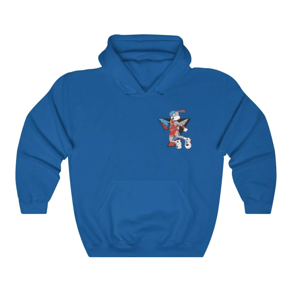 Air Bugs Bunny Unisex Hooded Sweatshirt, Custom Hooded sweatshirt, Graphic hooded sweatshirt, Bugs Bunny hooded sweatshirt