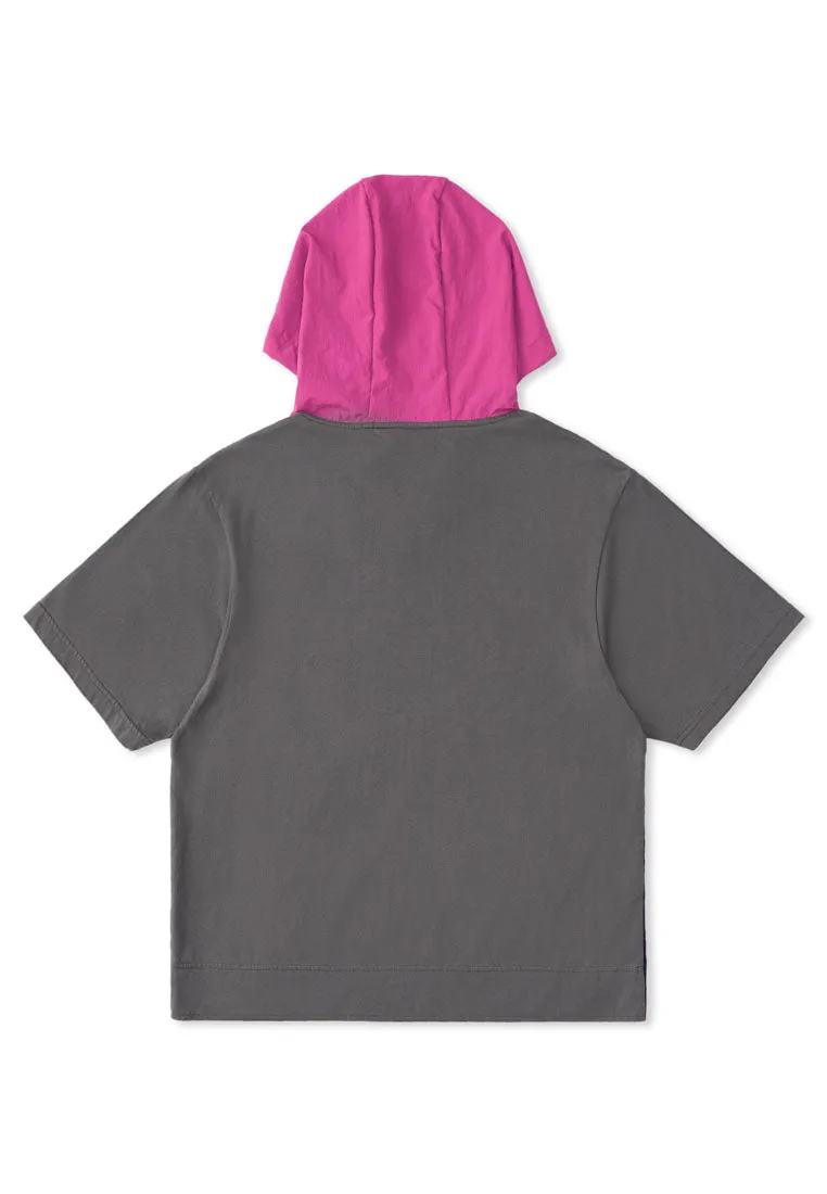 Alpha Style Hooded Nylon Shirts (GRY)