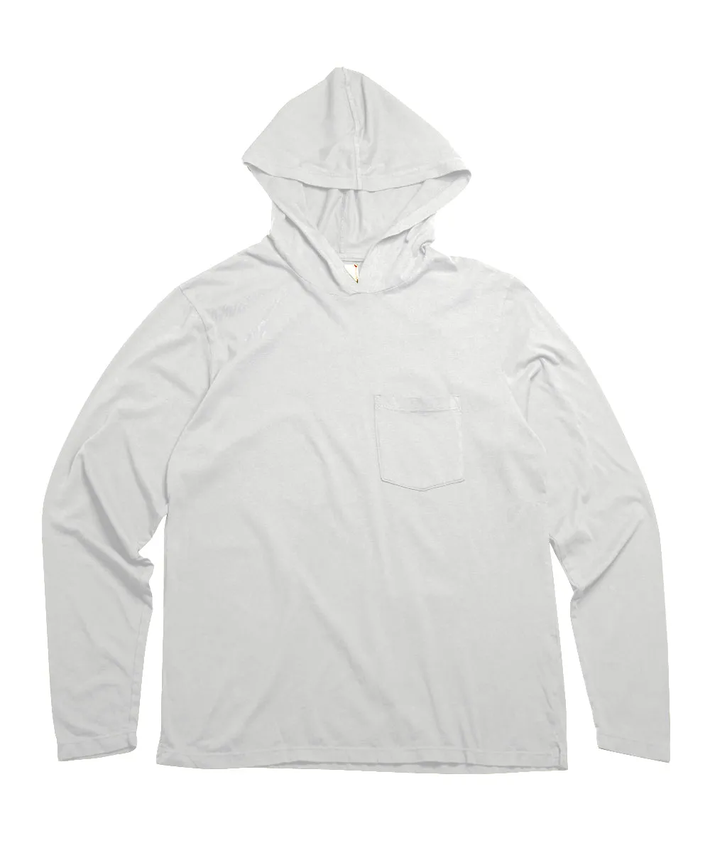 Always Hooded Pocket Tee - White
