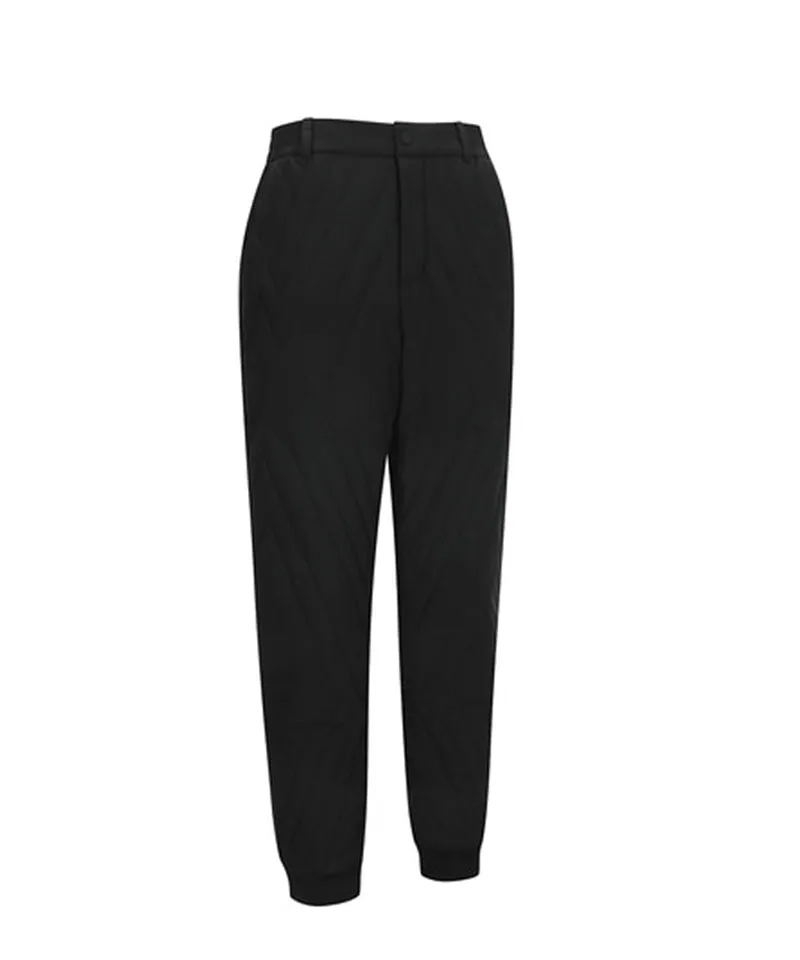 ANEW GOLF Men's Anew Quilting Point Jogger Long Pants - Black