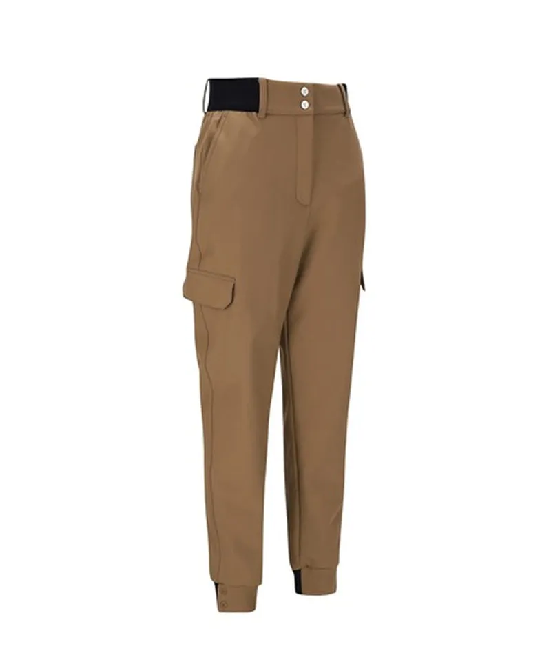 ANEW GOLF Women's Bonding Jogger Long Pants - Dark Beige