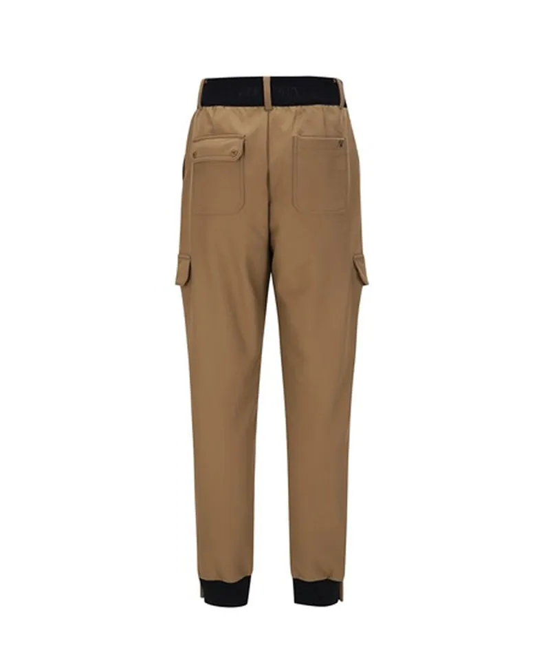 ANEW GOLF Women's Bonding Jogger Long Pants - Dark Beige