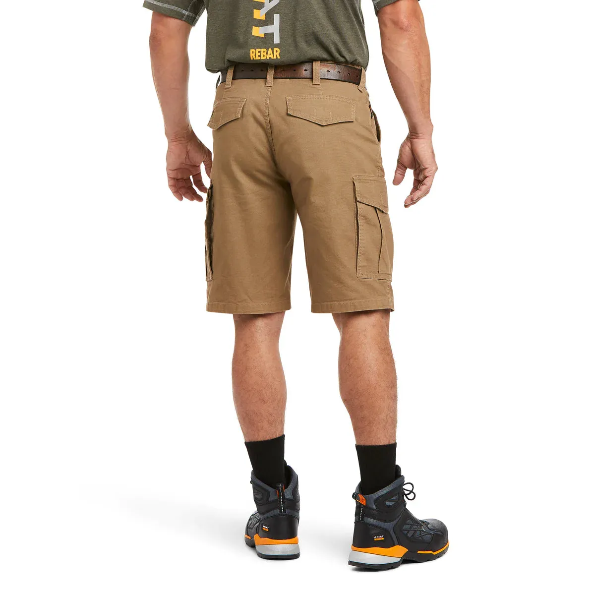 Ariat Rebar DuraStretch Made Tough Cargo Shorts Khaki