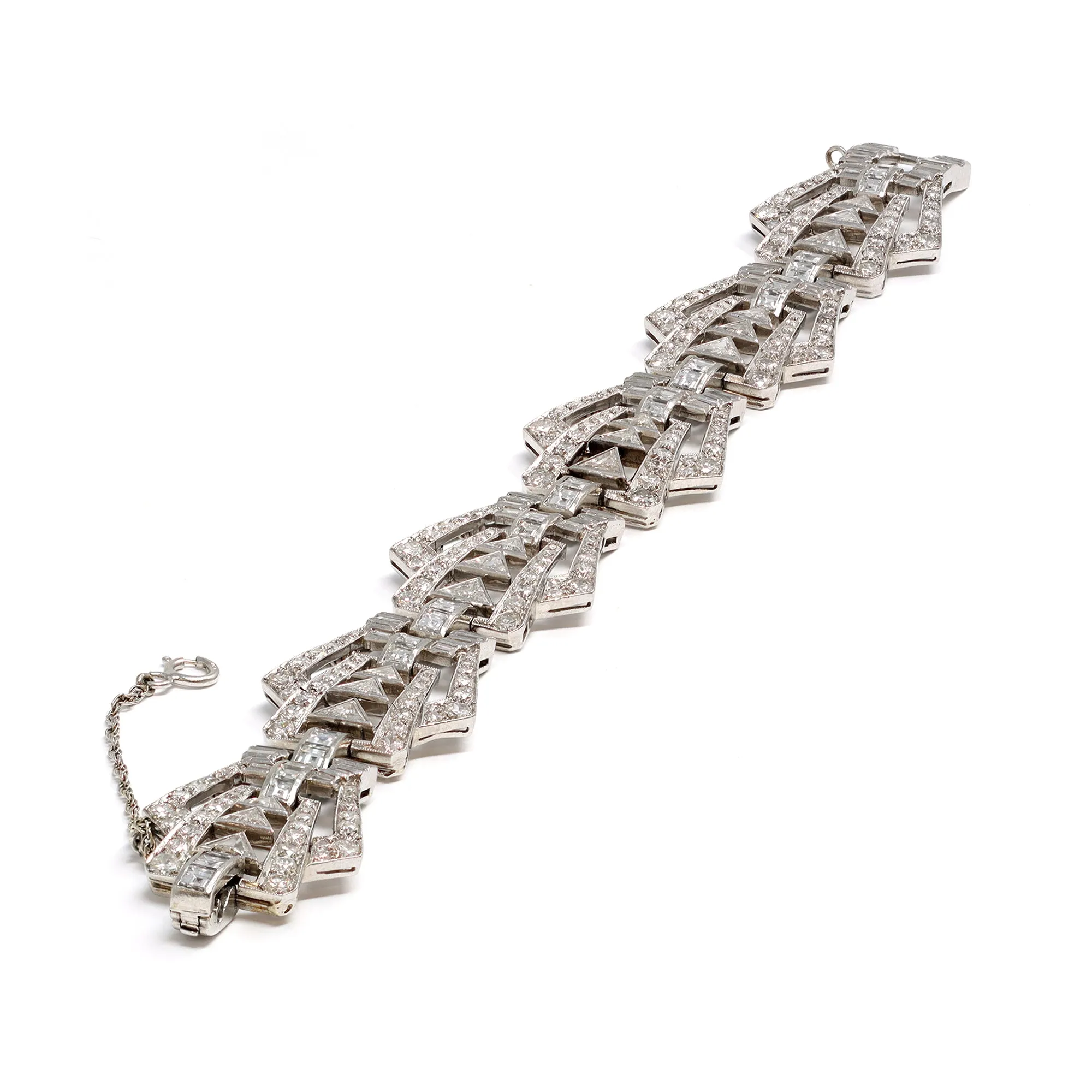 Art Deco Diamond and Platinum Bracelet