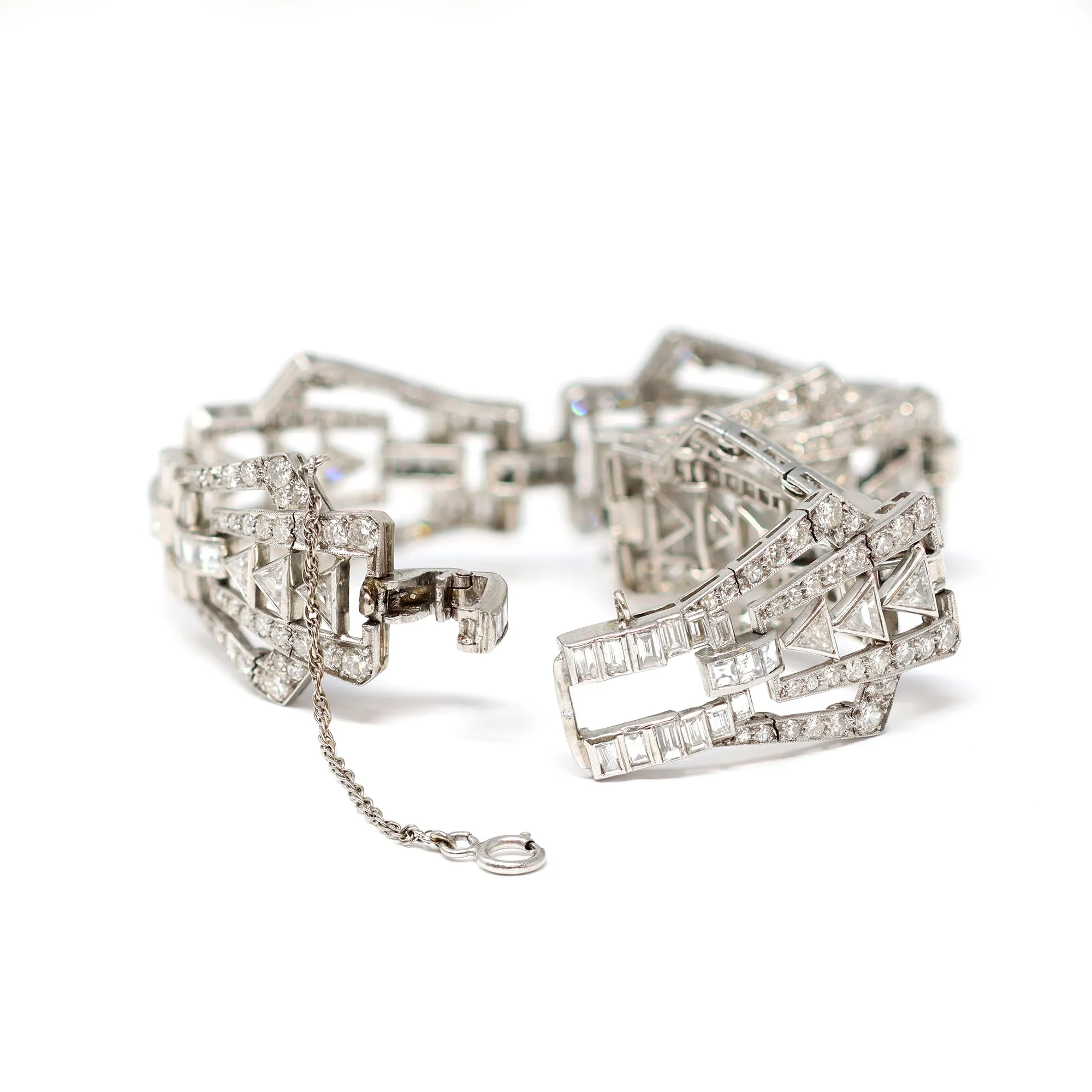 Art Deco Diamond and Platinum Bracelet