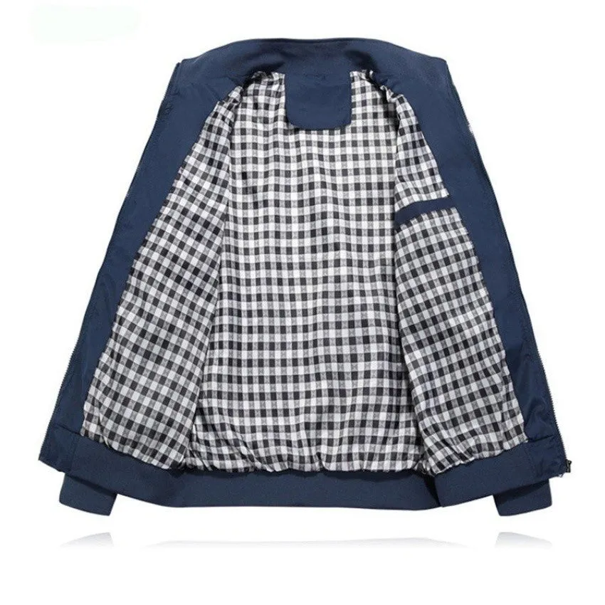 Autumn Men's Zipper Thin Jacket Collar Casual Jacket