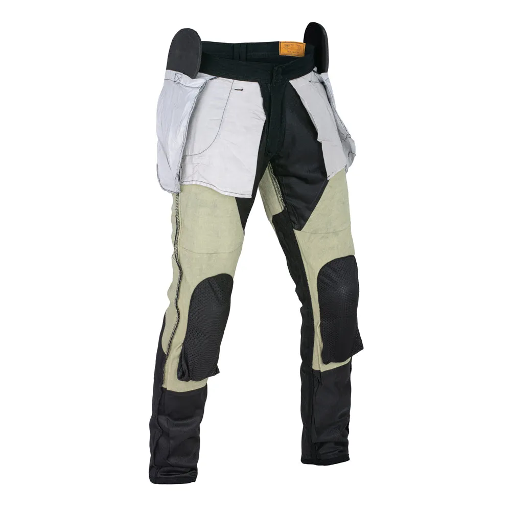 Bikers Gear Australia Stork Motorcycle Kevlar Lined Chinos Pants Black Stretch