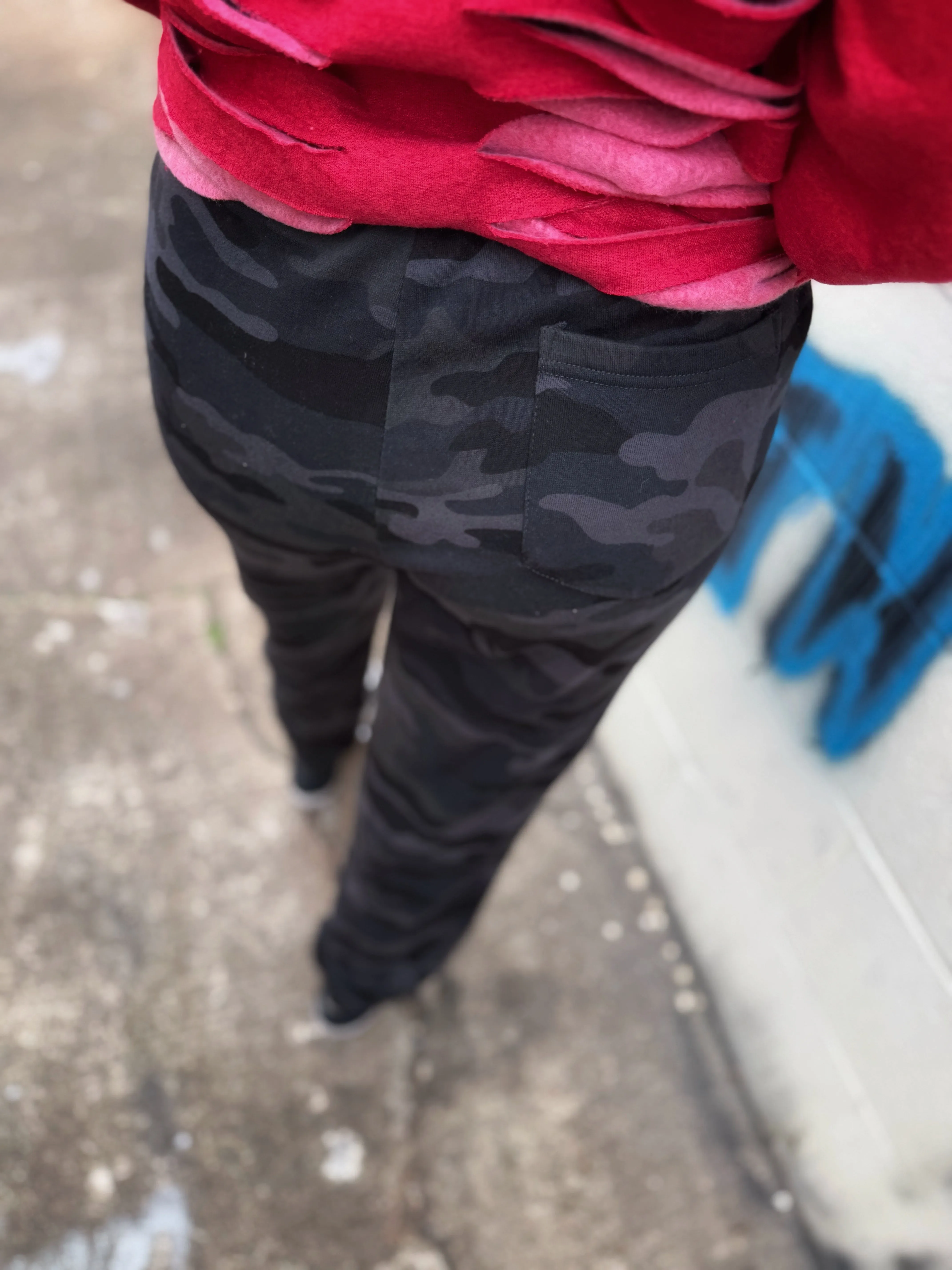 BLACK CAMO ROAD RASH JOGGER