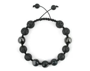 Black Men's macrame bracelet