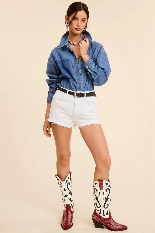 BLUEBONNET DENIM TOP