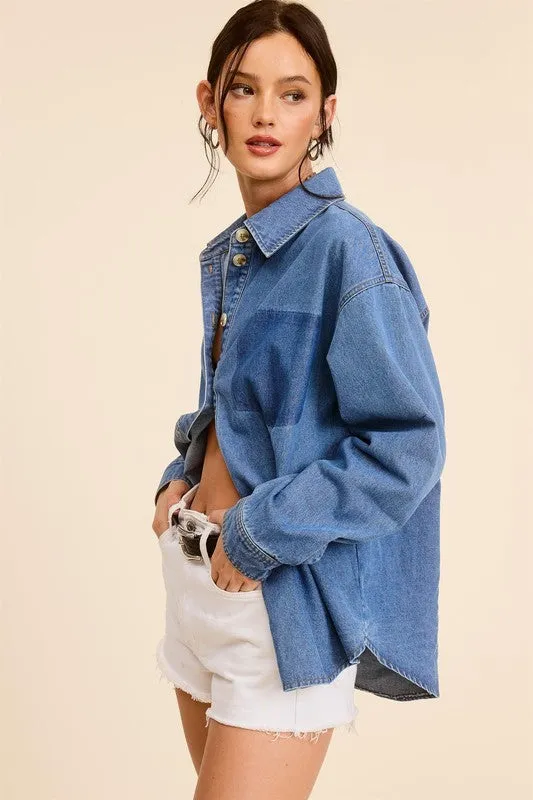 BLUEBONNET DENIM TOP