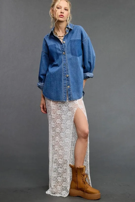 BLUEBONNET DENIM TOP