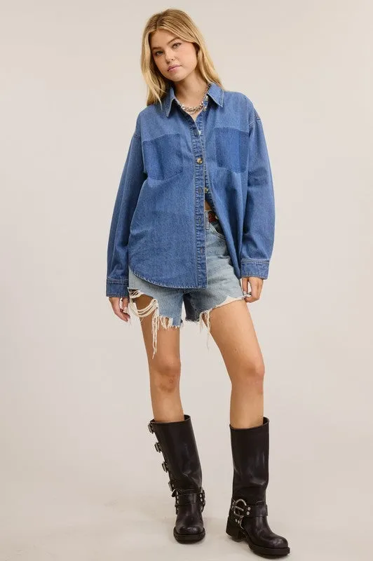 BLUEBONNET DENIM TOP