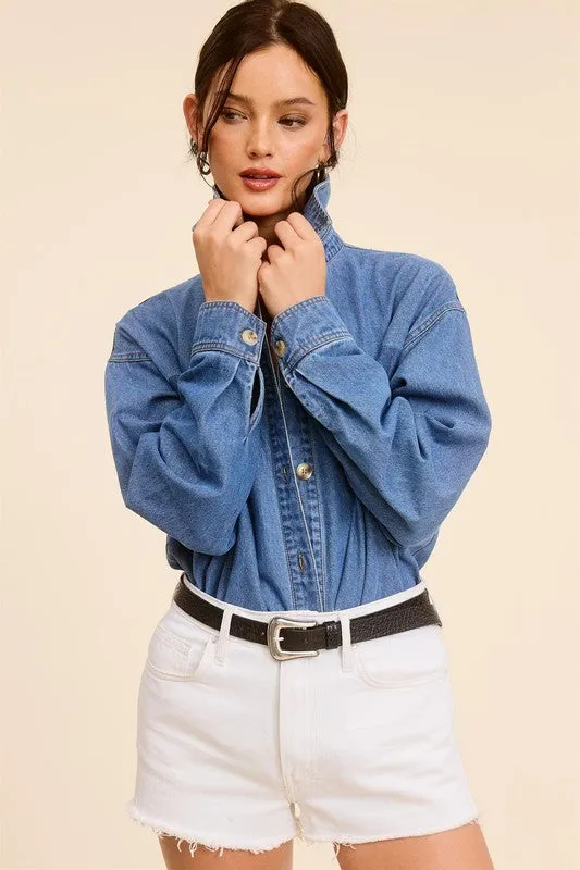 BLUEBONNET DENIM TOP
