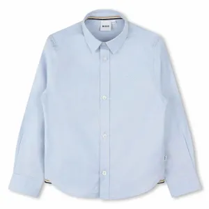 BOSS Embroidered Cotton Shirt