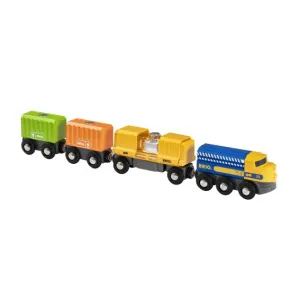 BRIO World Three-Wagon Cargo Train