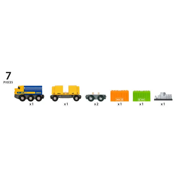 BRIO World Three-Wagon Cargo Train
