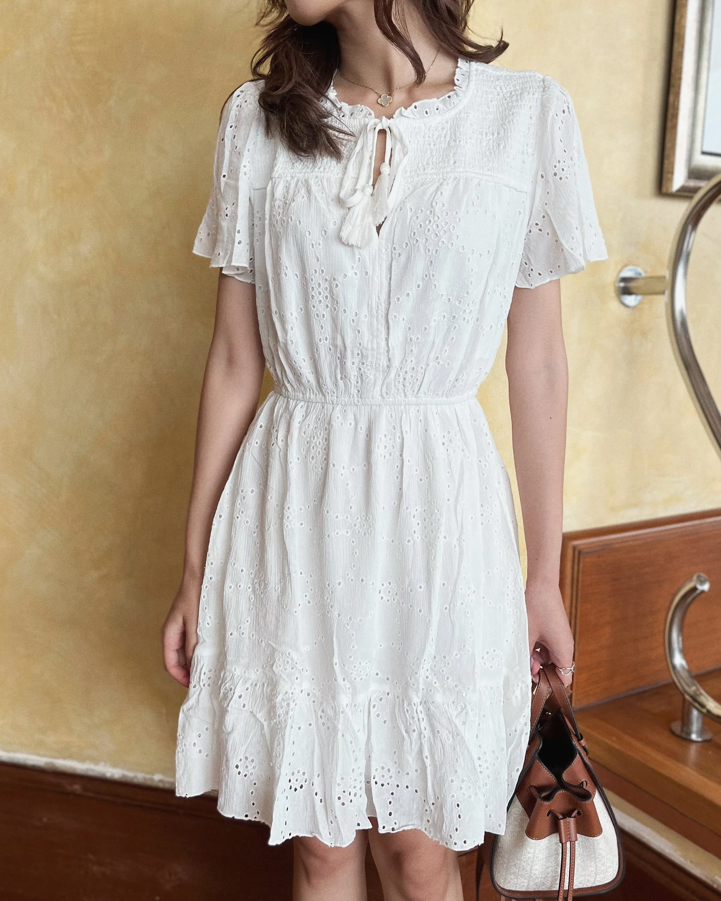 Brynn Eyelet Mini Dress