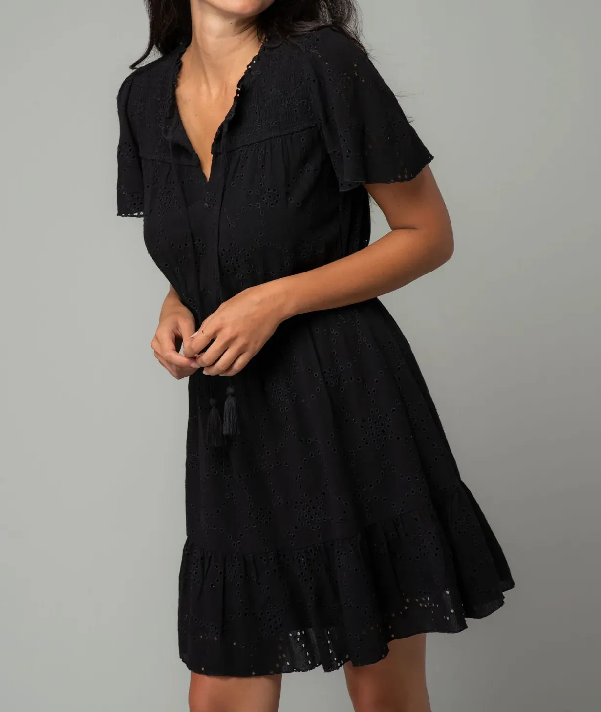 Brynn Eyelet Mini Dress