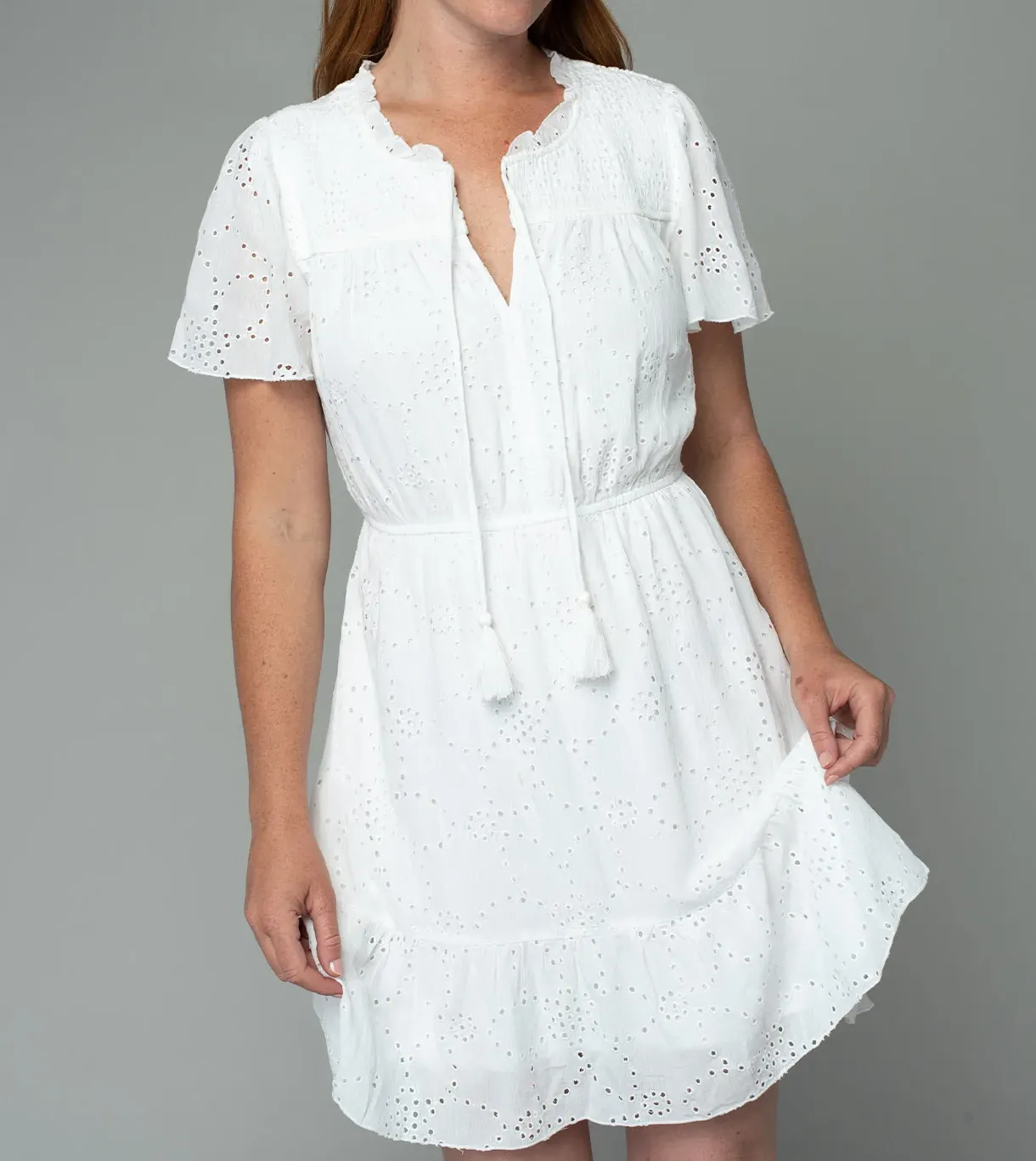 Brynn Eyelet Mini Dress