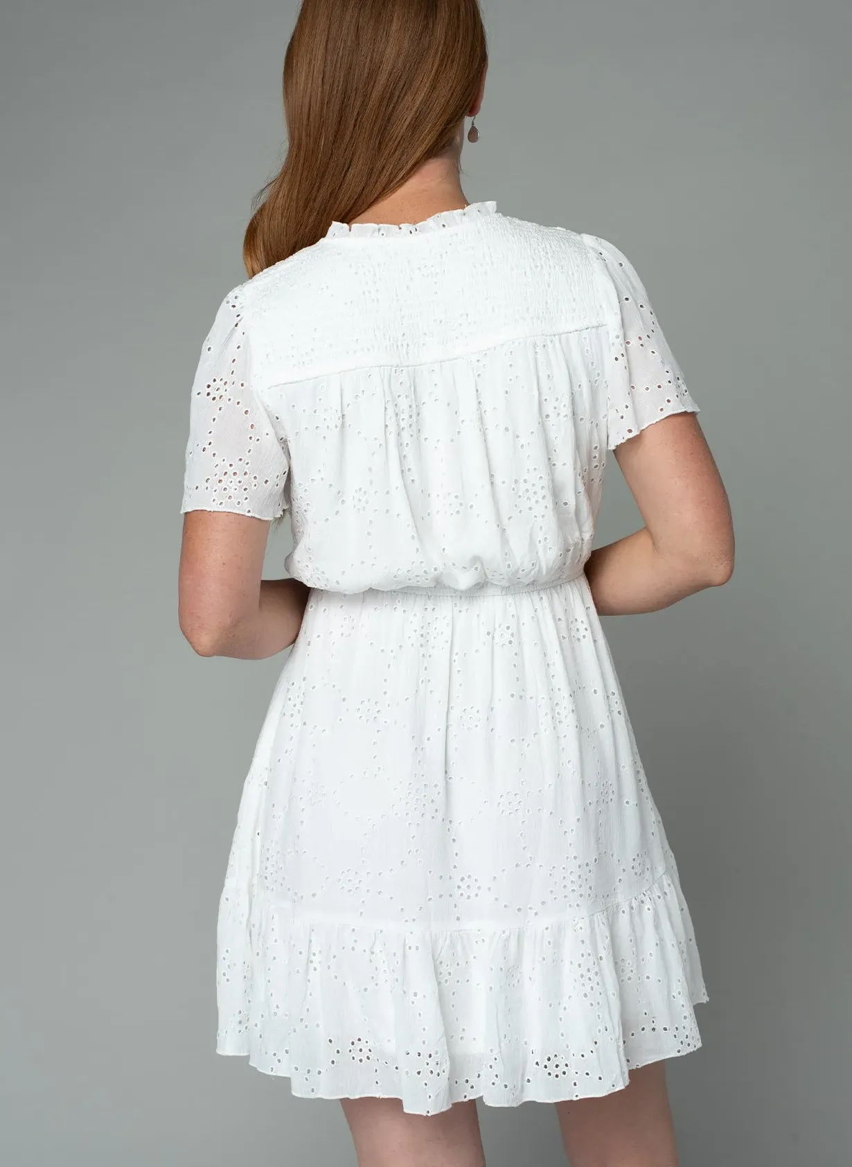 Brynn Eyelet Mini Dress