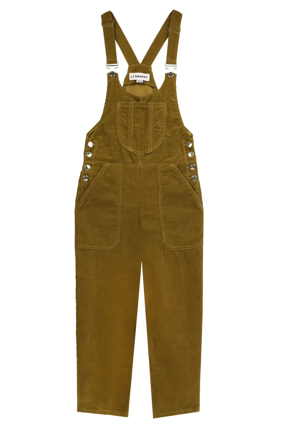 Bryson Dungaree in chartreuse corduroy