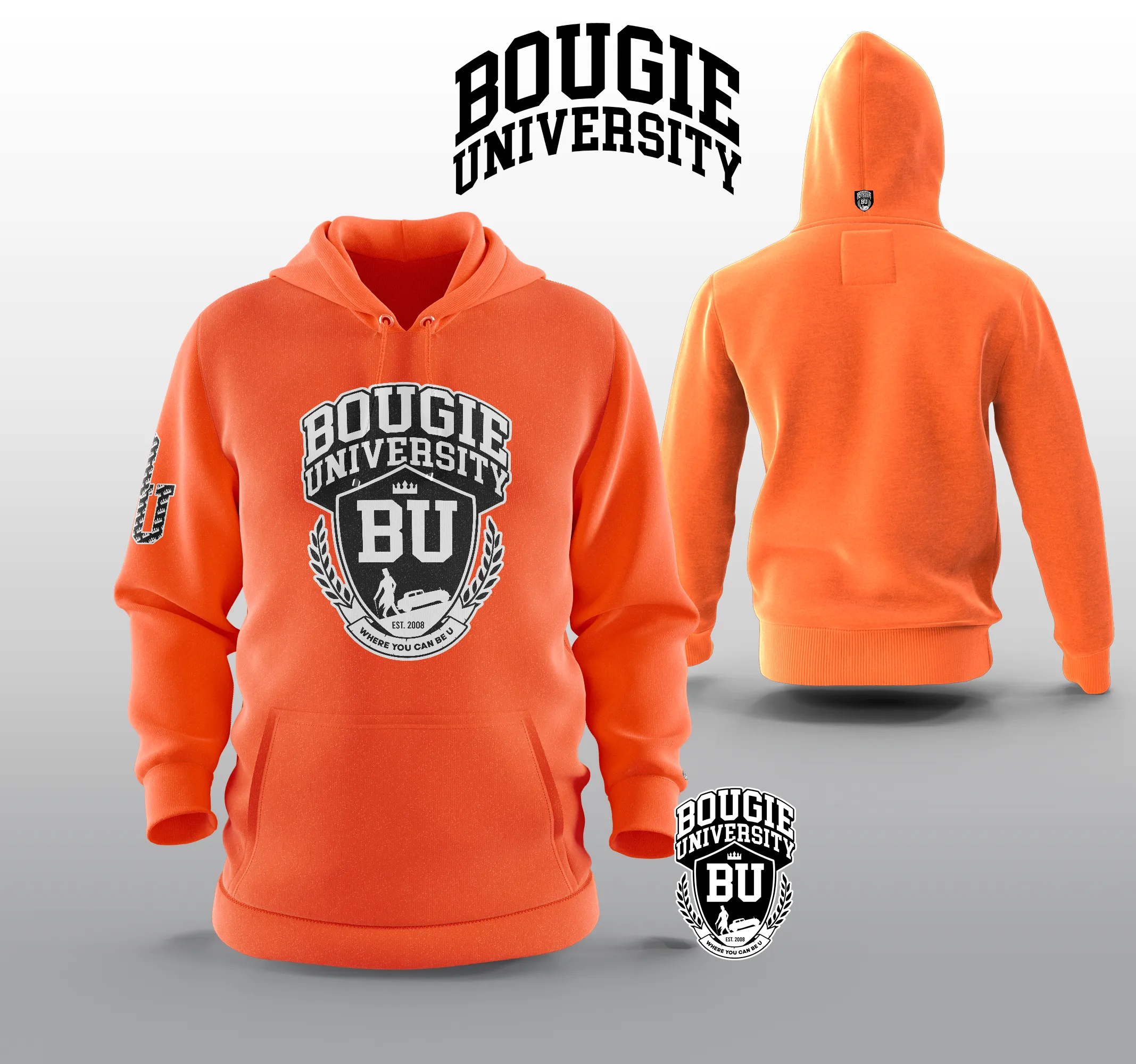BU Men's Military Green Hoodie