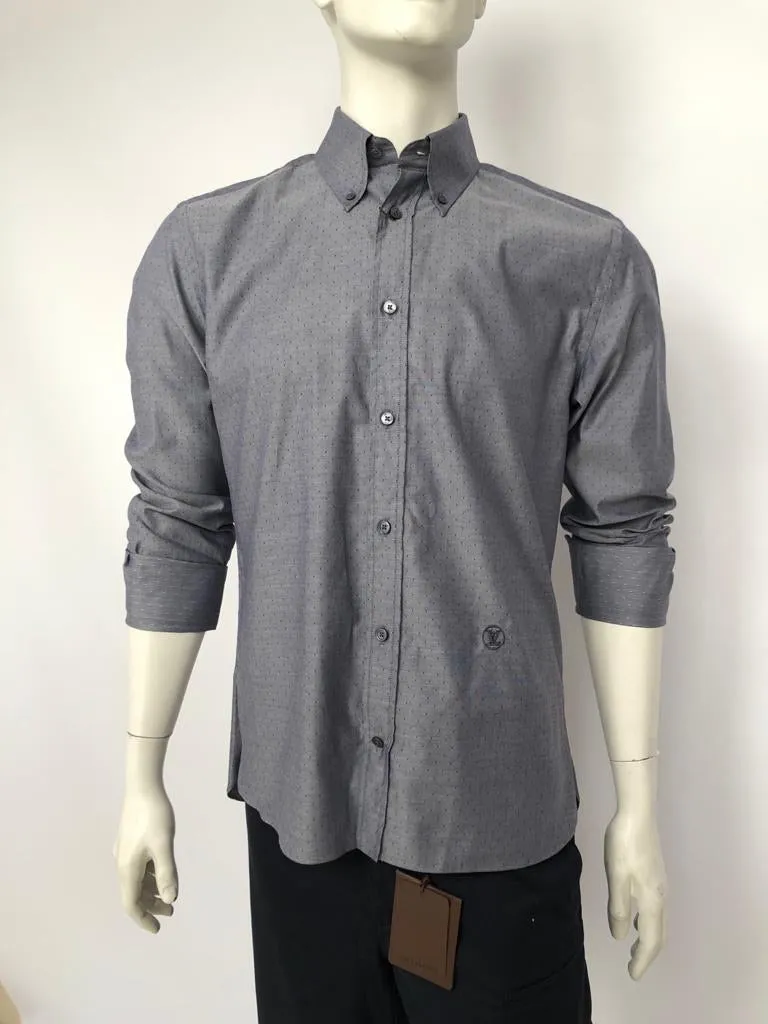 Button Down Emblem Shirt