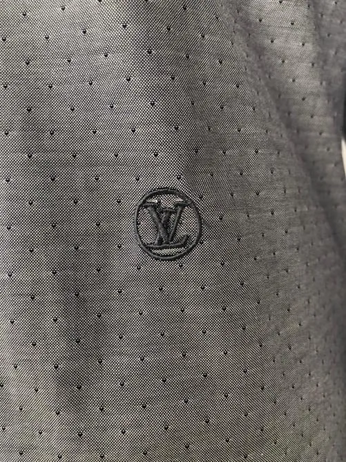Button Down Emblem Shirt