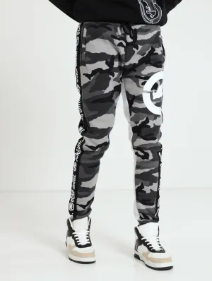 Camo Fleece Pants - Grey