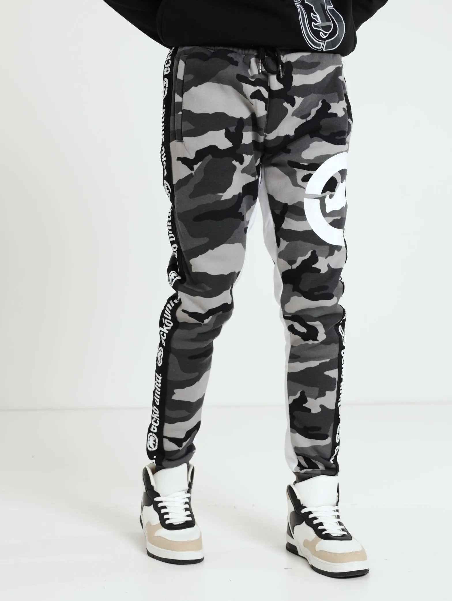 Camo Fleece Pants - Grey