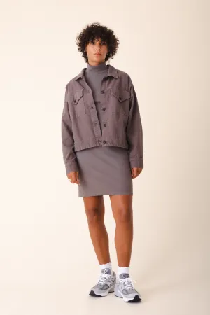 Canvas Utility Jacket in Dior Gray