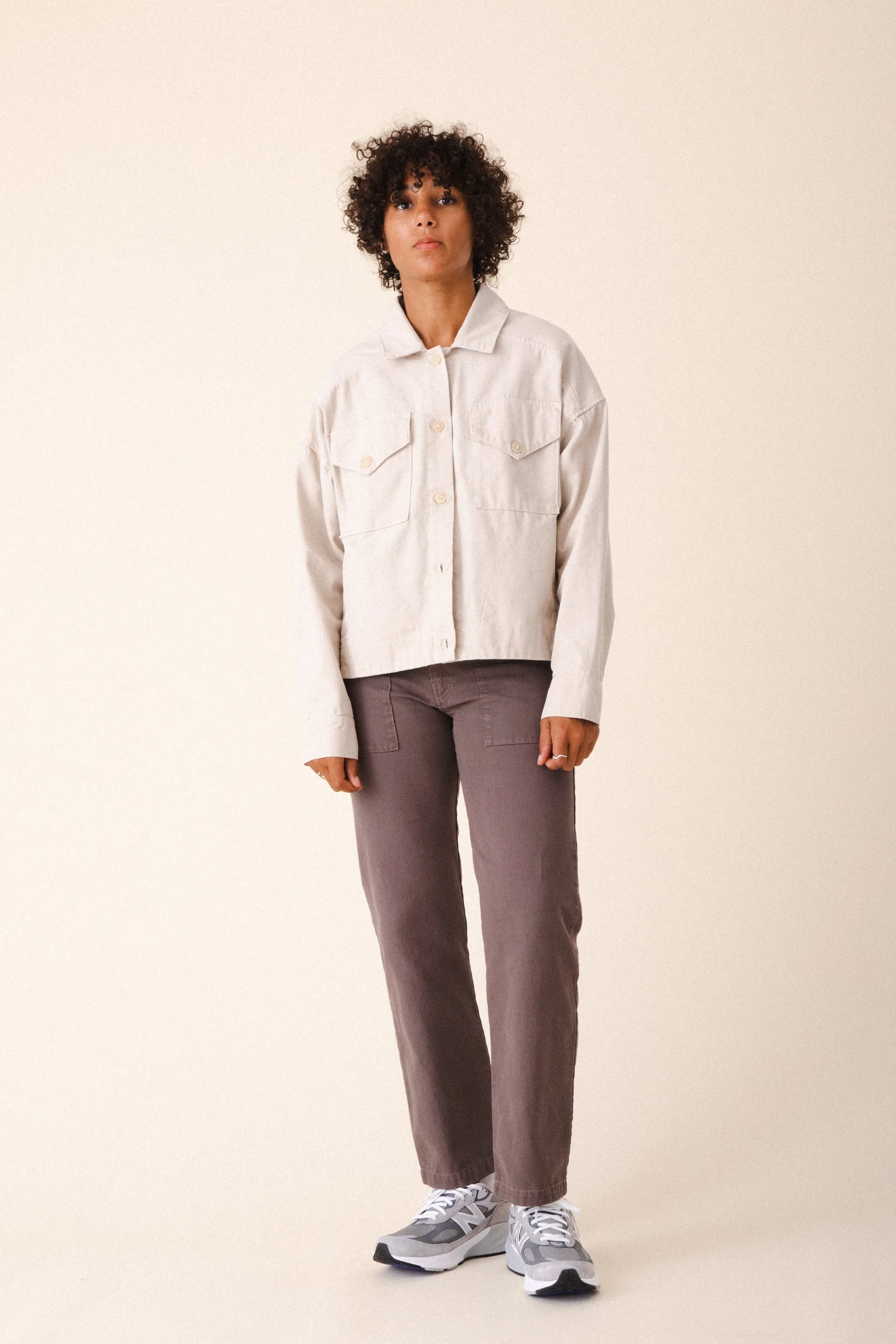 Canvas Utility Jacket in Natural