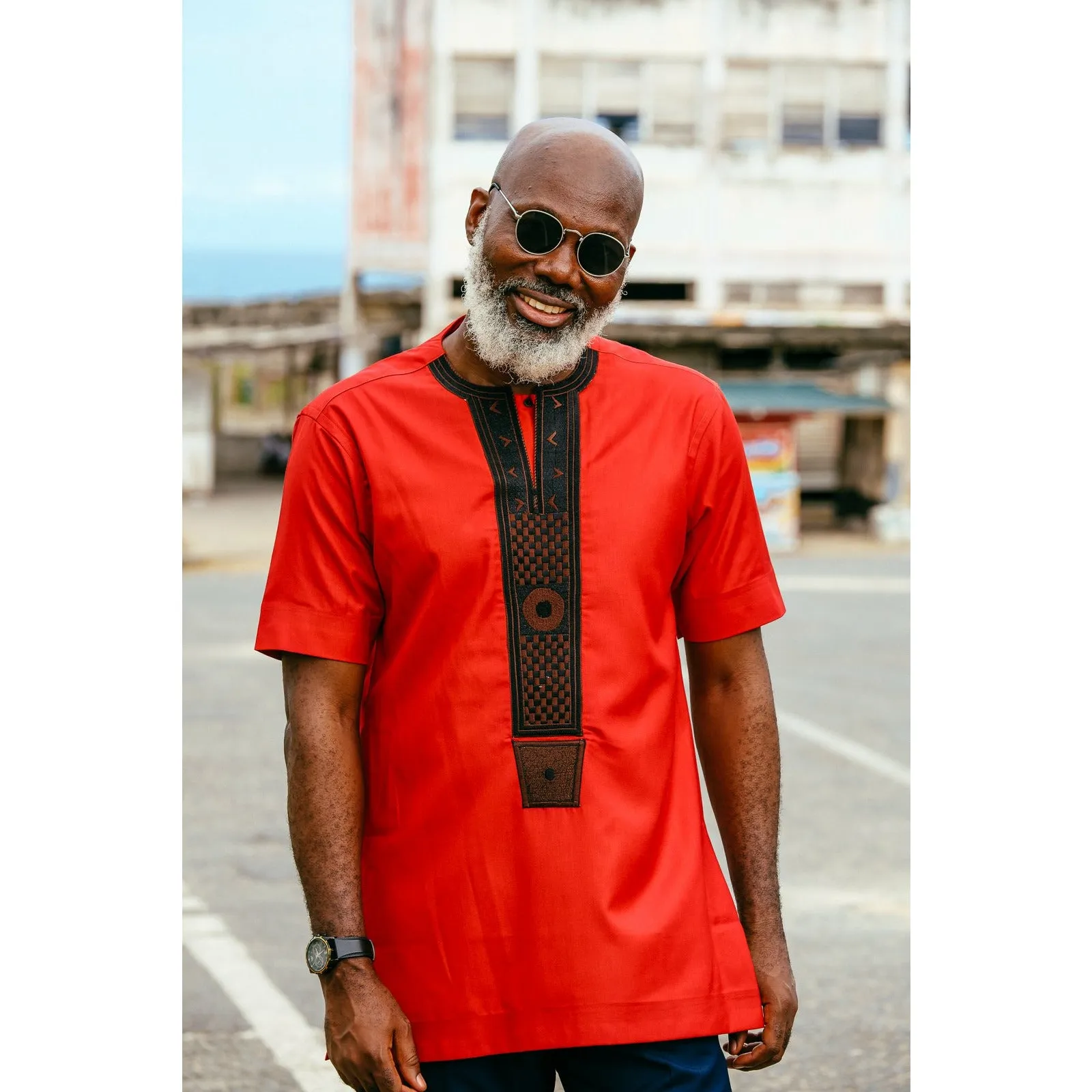 Carving Style Embroidered Top