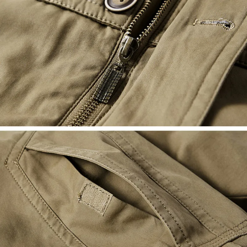 Casual Detachable Plush Liner Hooded Men's Thickened Cotton Padded Jacket