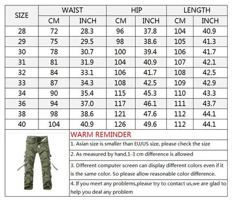 Causal Pockets Design Outdoor Cotton Men's Cargo Pants