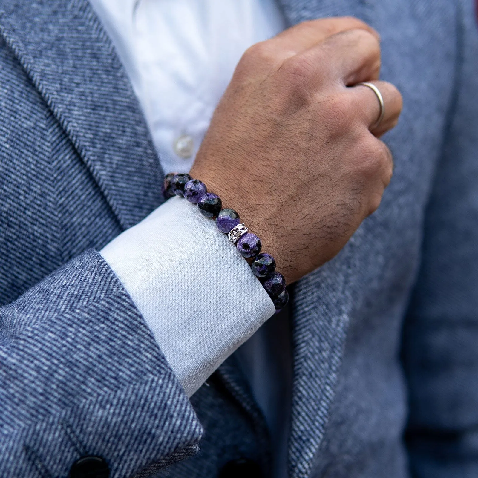 Charoite Macrame Bracelet