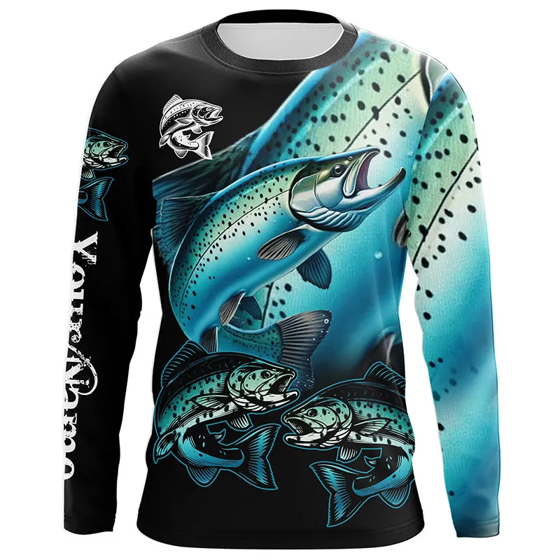 Chinook salmon (King salmon) Fishing Custom name Long sleeve, Long Sleeve Hooded NPQ954