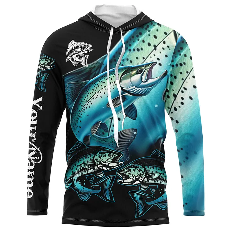 Chinook salmon (King salmon) Fishing Custom name Long sleeve, Long Sleeve Hooded NPQ954