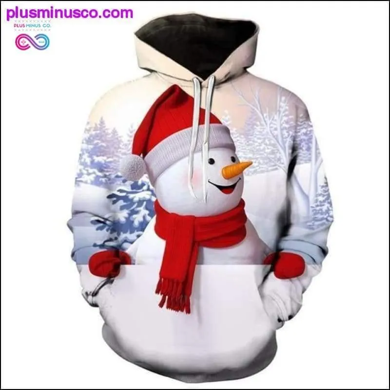 Christmas Elk Snowman Men's Sweatshirt