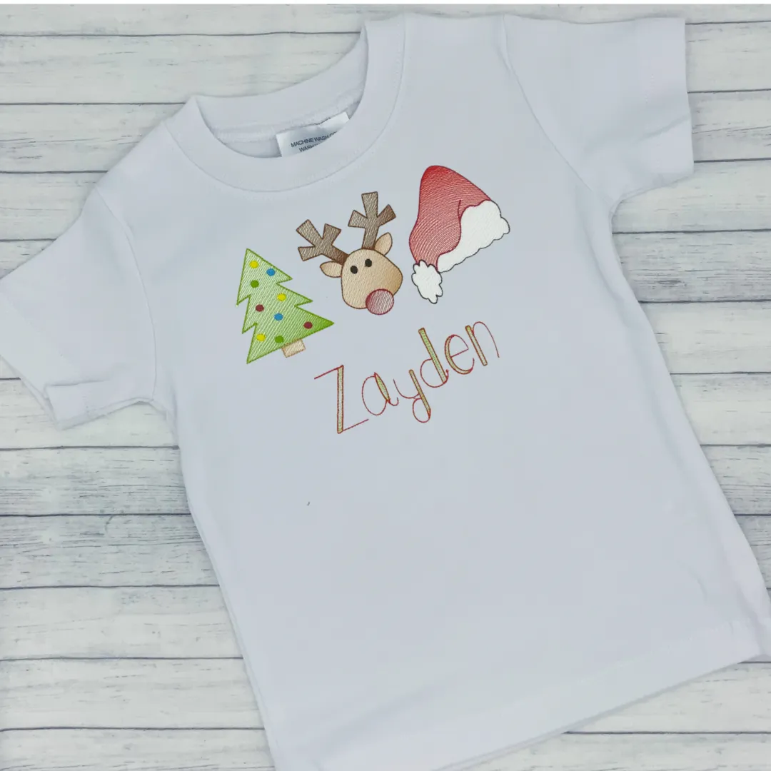 Christmas - Seasonal - Tree, Reindeer, Santa