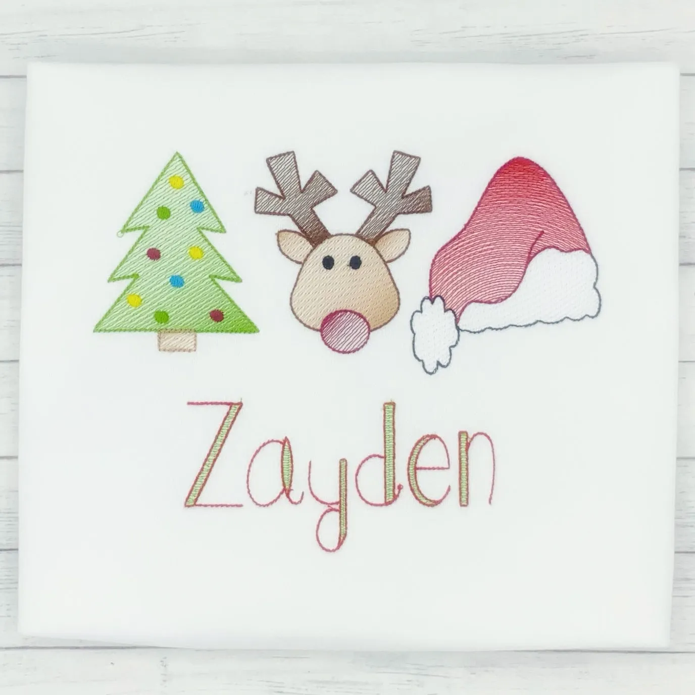 Christmas - Seasonal - Tree, Reindeer, Santa