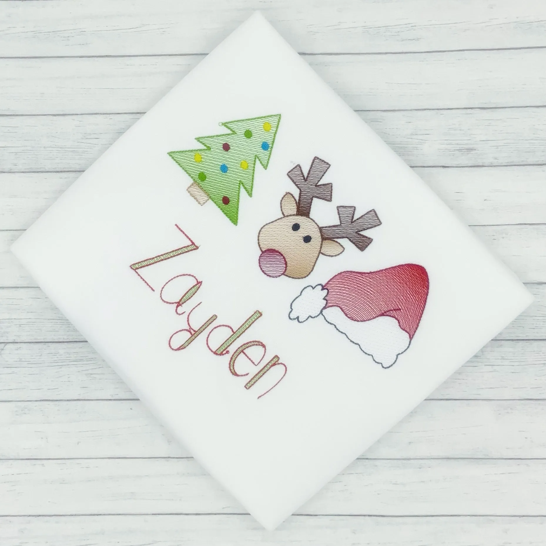 Christmas - Seasonal - Tree, Reindeer, Santa