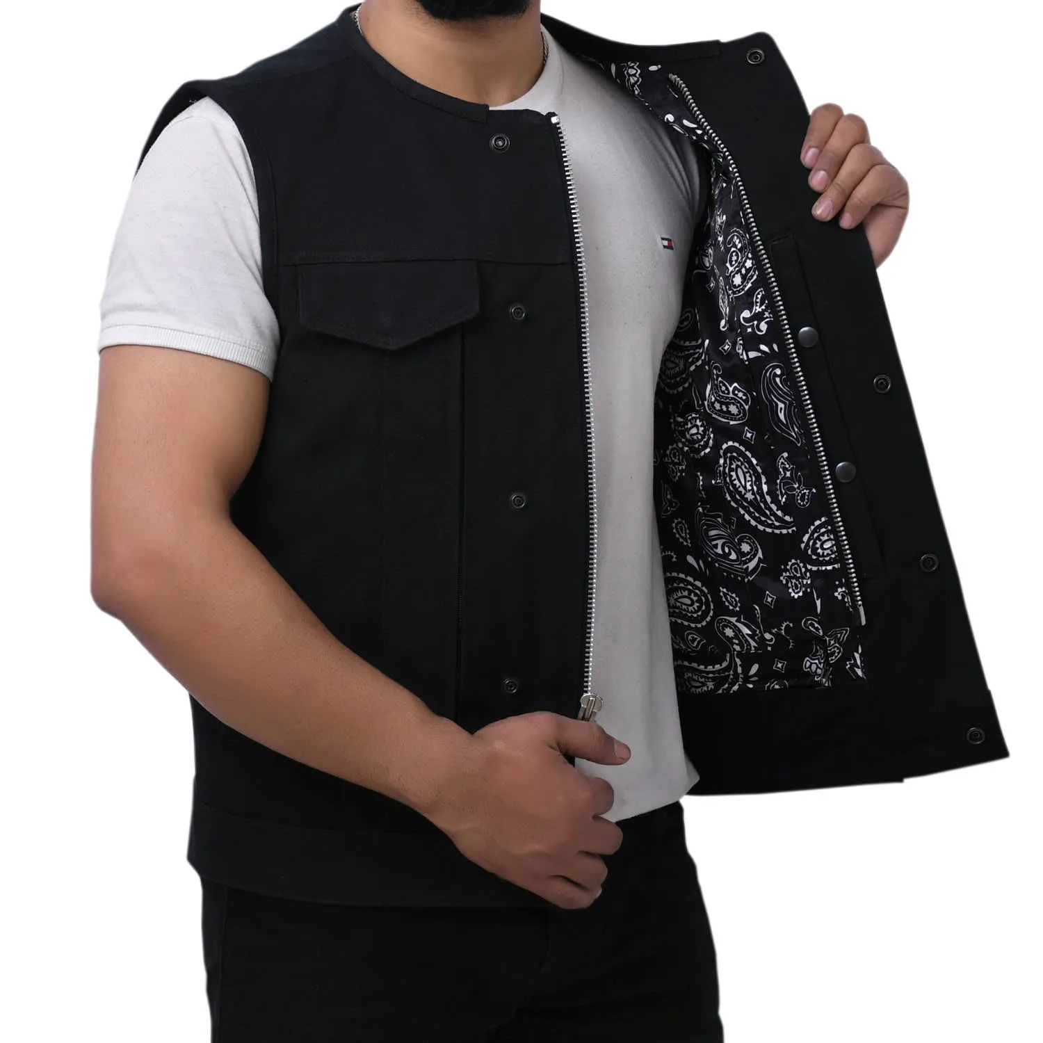 CLARK - Motorcycle Canvas Vest