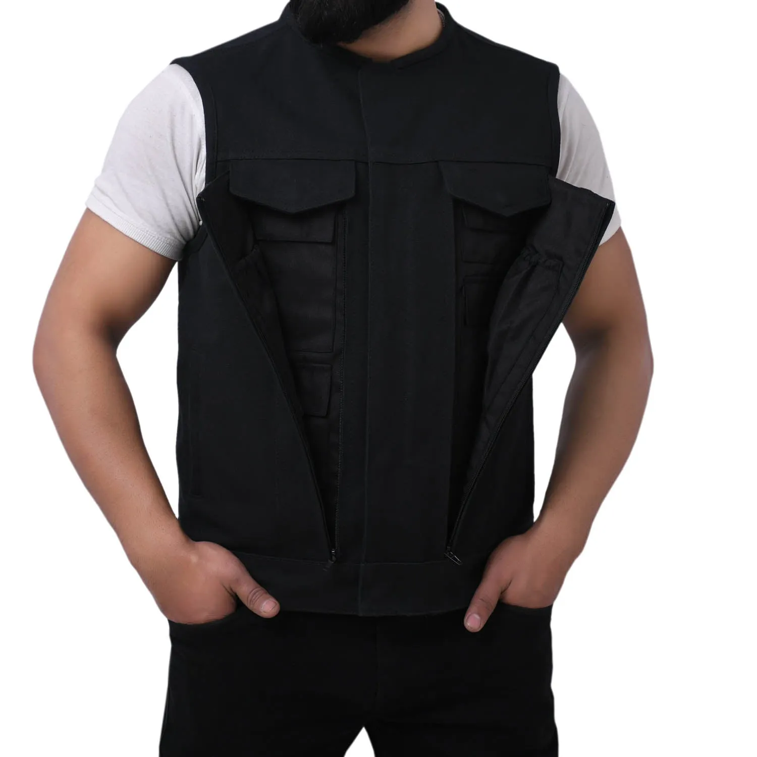 CLARK - Motorcycle Canvas Vest